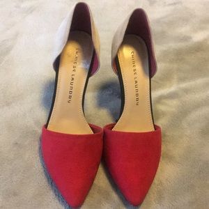 Chinese Laundry Red and Tan heels